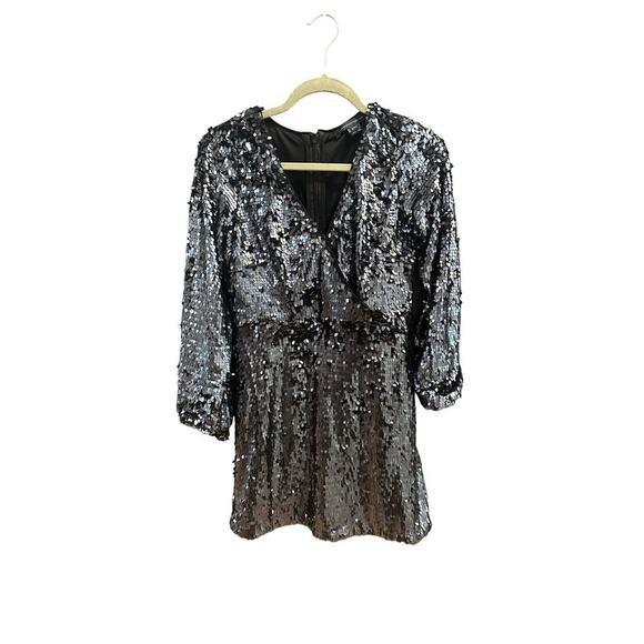 NWT $228 French Company Bisma Sequin Cocktail Dress, Sz US 6 (LL-1127) - Picture 5 of 10